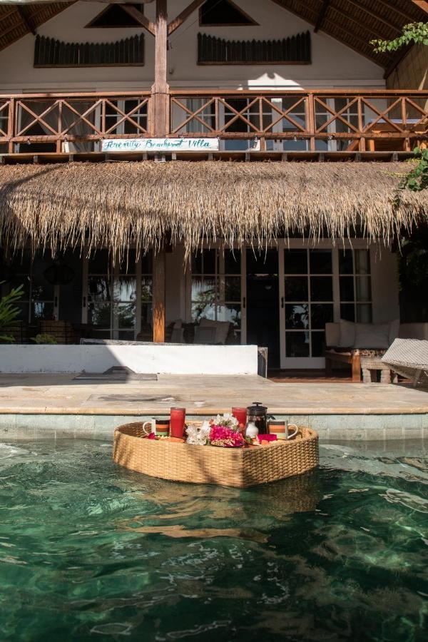 Serenity Luxurious Beachfront Villa & Spa With Private Infinity Pool, 8 Guests Gili Air Luaran gambar
